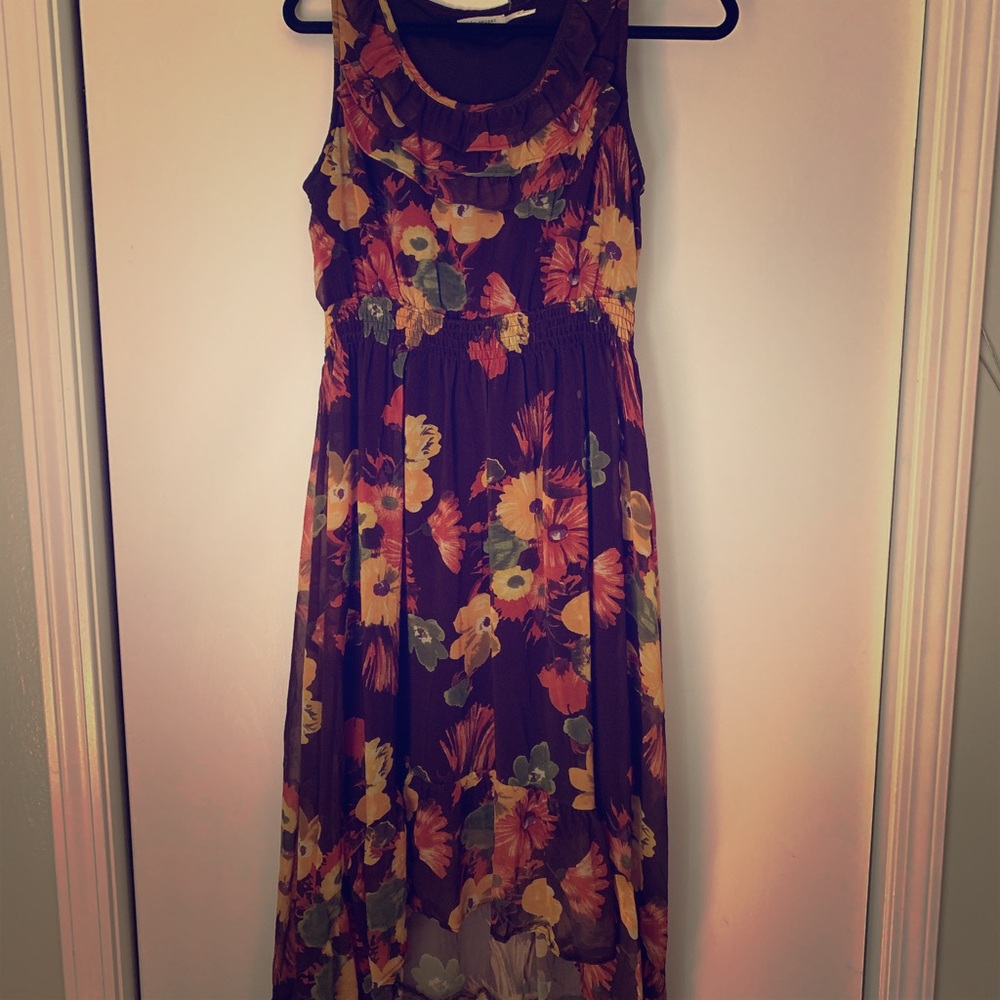 🍂Beautiful high low dress! Great fall colors!